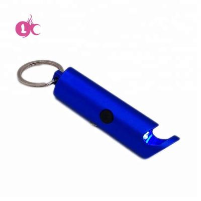 China Light Aluminum Eco Friendly Opener Logo 3 Opener Promotion Gift Direct Selling Customization LED Key Chain for sale