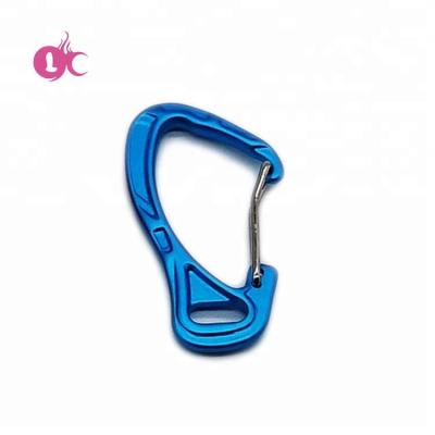 China Manufacturer Colorful Custom Logo Hot Sale Aluminum Carabiner Fashion Accessory for sale