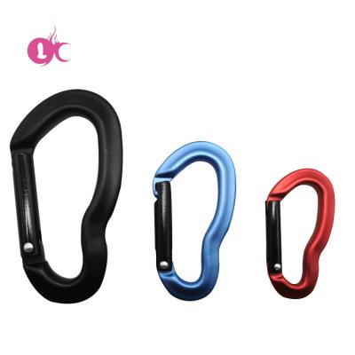 China Wholesale custom logo aluminum custom color Carabiner hook hook for sale