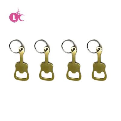 China Viable Latest Style Custom Color Keychain Bottle Opener Guitar Funny Keychains for sale