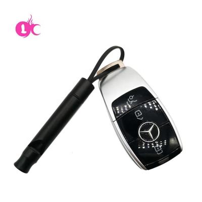 China Custom Logo Manufacturer Sports Aluminum Metal Whistle Key Chain Key Chain Eco-friendly Colorful Whistle Key Chain for sale