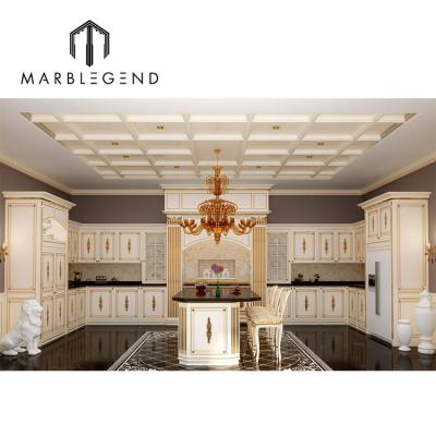 China Classic Italian Style Home Furniture Customized Luxury Furnishing Royal Kitchen Set Retro Kitchen Cabinets Including Interior Design for sale