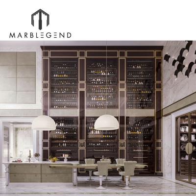 China Luxury Classic One-Stop Solutions Interior Design Service Supply Home Furniture Luxury Self Gather Retro Sideboard Wine Cabinet for sale