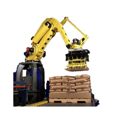 China Building material stores robot palletizer packing chain stacking handling robot arm clam grab air clamp runaway penumatic gripper for sale