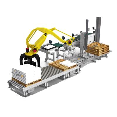 China Industrial Building Material Stores Palletizing Stacking Carry Disposable Bag Box Package Robot Gripper Clamp Fixture Moving Handling Robot Arm Gripper for sale