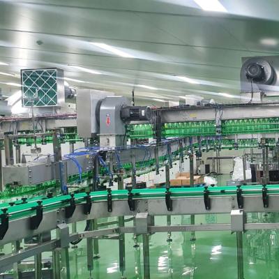 China Heat Resistant High Speed ​​Production Line Empty Plastic Feed Beverage Pet Bottle Blow Air Conveyor Conveyor System for sale