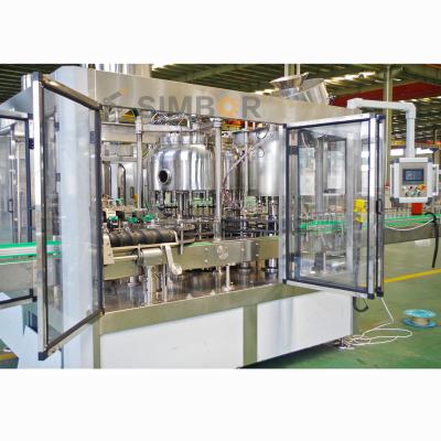 China 3in1 Food Glass Bottle Blueberry Blackberry Health Juice Glass Bottle Rinsing Filling Bottling Sealing Capping Machine for sale