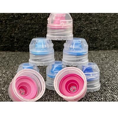 China Non Spill Sports Plastic Top Cap Flip Cap Water Juice Beverage Milk Water Beverage Energy Spill Top Cap for sale