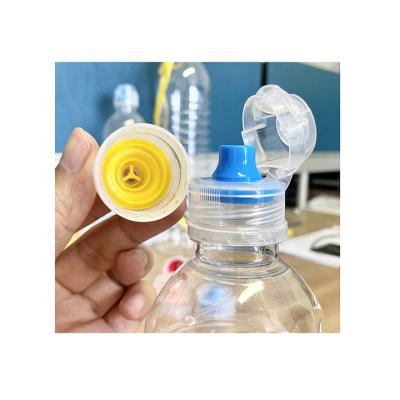 China Non Spill Plastic Beverage Drink Water Juice Bottle Flip Cap Flip Top Cap Lid for sale