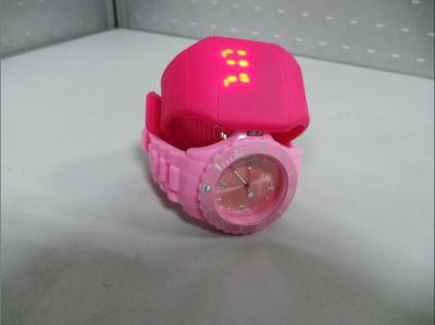 China Daily Waterproof Silicone Wristband Watch , Silicone Led Touch Screen Watch , OEM for sale