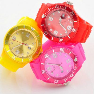 China Colorful Custom Silicone Wristband Watch Embossed / Silicone Watch Strap for sale