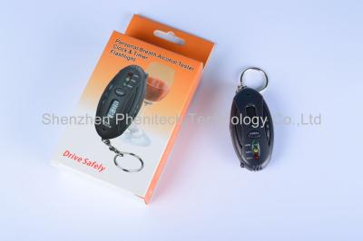 China ABS Plastic Keychain Breath Alcohol Tester , digital alcohol detector Quick Response for sale