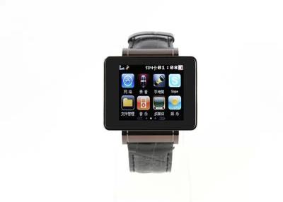 China Wireless Bluetooth Smart Watch Phone Manufacturer Metal Casing Leather Strap for sale