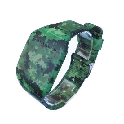 China Non - Fade 3D Print  LED Men Digital Wrist Watches With Pattern , Military LED Watch for sale