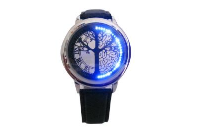 Chine Montre-bracelet en cuir du bracelet LED Digital unisexe pour nager, résistant à l'eau à vendre