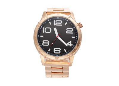 China Golden Digital Quartz Alloy Metal Strap Watches With Daily Alarm / Hourly Chime for sale