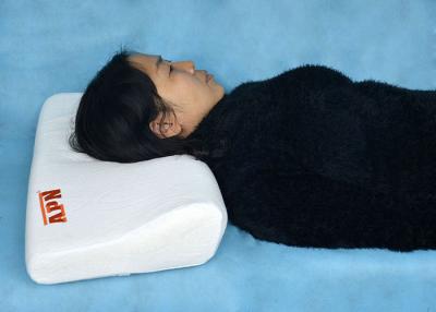 China Customized Logo White Wavy Pillow For Sleepless People / Cervical Spondylosis for sale