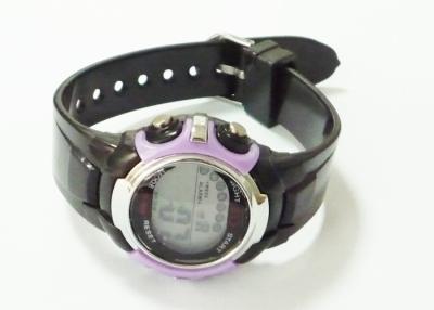 China Black Digital Silicone Jelly Watch / EL Sports Watch / Multifunction Digital Watch 3ATM for sale