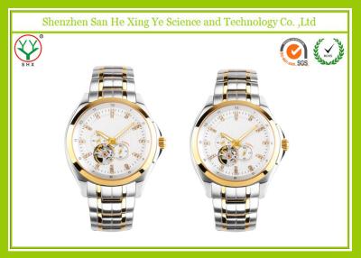 China Multifunction Automatic Mechanical Watch Stainless Steel Skeleton For Female for sale