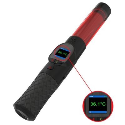 China AlcoTorch V9 Portable red display strobe red LCD display safety breathalyzer safety breathalyzer traffic baton for sale