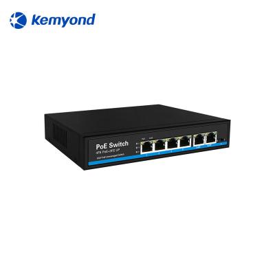 China LACP Kemyond ODM IN Stock 4 Port 10/100M Af /At Ethernet Network PoE Unmanaged Industrial Switch for sale