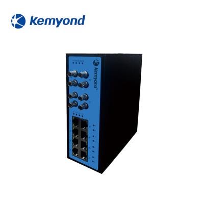 China LACP Kemyond ODM IN S3100DP-F4T8 Running Layer2 Managed Din-Rail 4 SFP 8 Port POE Industrial Grade Network Ethernet Switch for sale