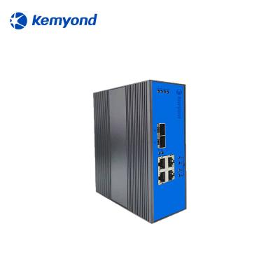 China LACP Kemyond In Stock Industrial Managed Din-Rail PoE Ethernet Switch S7100DP-G2GT4 2 Gb SFP Port 4 Gb Ethernet Port Network Switch for sale