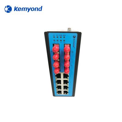 China Wholesale LACP L2 Managed S2100D-F4T8 Industrial 10M/100M Din-Rail 4 SFP Port 8 Port Ethernet Fiber Network Switch for sale