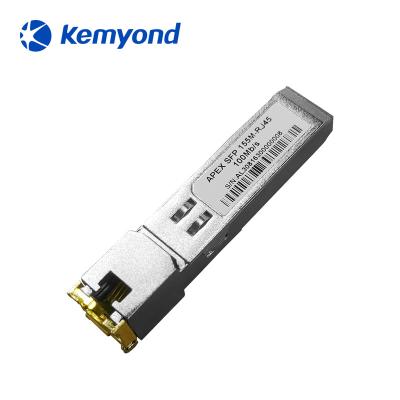 China Low Price SFP Copper One RJ45 10M/100M/1000M Left Base-T Optical Transceiver SFP Module SFP155M-RJ45 for sale