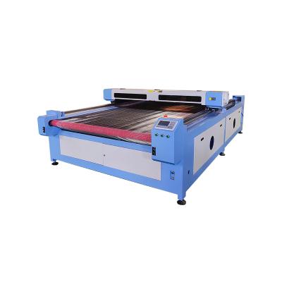 China Laser CUTTING roll automatic textile fabric garment feeding jeans double head seat cover leather laser cutting machine for sale