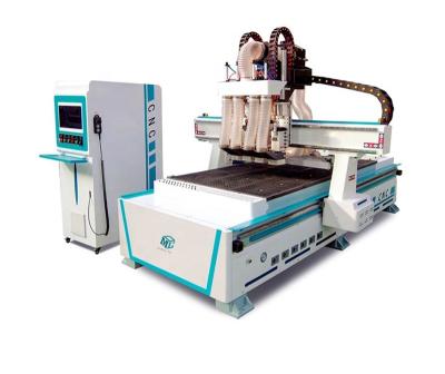 China Building Material Stores 4 Spindles CNC Router Nesting Machine For Furniture Making for sale