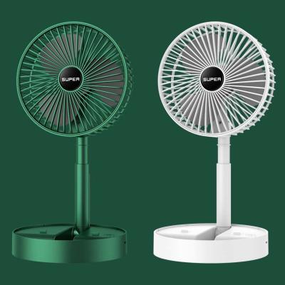 China New Next Mini Car Floor Telescopic Foldable Table Desk Rechargeable Stand Fan for sale