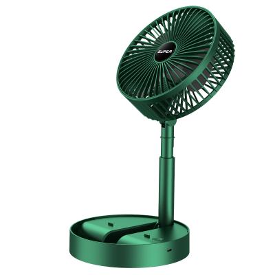 China Car Fold Desktop Stand Wireless Strong Table Fan Mini Electric Fan Home Rechargable Fan for sale