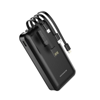 China 20000mAh Portable Mobile Charger Triple USB Power Bank Fast Charging Support High Capacity for sale