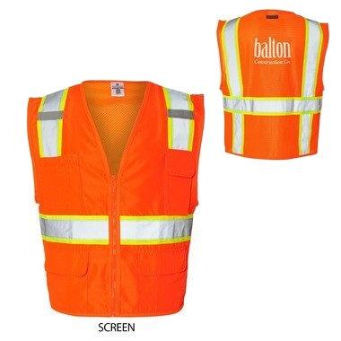 China Custom Made Water Proof Mesh Solid Front Safety Vest for sale