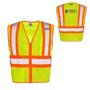 China Custom Made Water Proof Mesh Contrasting Safety Vest for sale