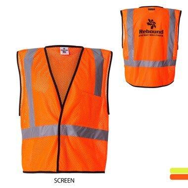 China Custom Economy Water Proof Mesh Safety Vest With Closure for sale