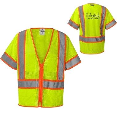 China Custom Water Proof Mesh Surveyor's Safety Vest for sale