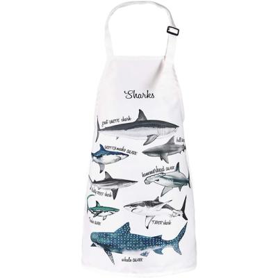 China Sport Sharks Outdoor Cycling Apron Kids Waterproof Apron Child Baking Apron with Adjustable Neck for Party Cooking Painting Gardening Craft for sale