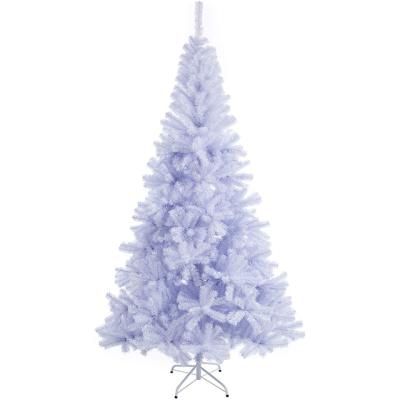 China Beautiful Colorful Artificial Flower Premium White Christmas Tree Artificial Tree 7.5 Ft Full Easy Assemble With Metal Stand For Indoor And Outdoor Use for sale