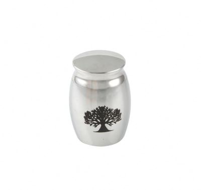 China Viable Custom Pet Urns High Quality Stainless Steel Products Pet Size Logo Round Can Pet Urns for sale