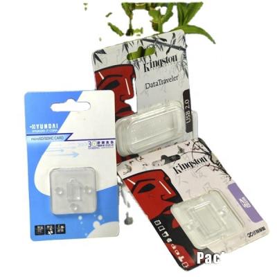 China Recycled Materials Custom Micro SD Card Blister Packaging for sale