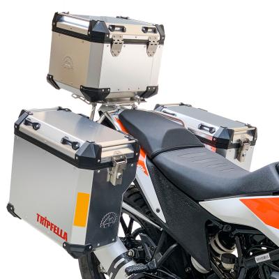 China Cosmo 41L Pro Motorcycle ALUMINUM Pannier Case Aluminum Box For ADV KTM390 Side Case Waterproof for sale