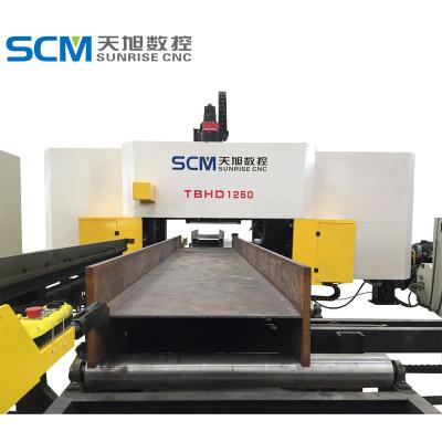 China TBHD1250 High Speed ​​CNC 3D Beam Drilling Machine Line For H Beams for sale