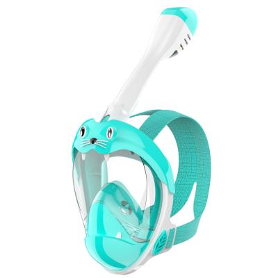 China Sea Lion Appearance & Easy to Use Sea Lion Full Face Mask Snorkel for Kids Diving Gear Scuba Goggles Kit for sale