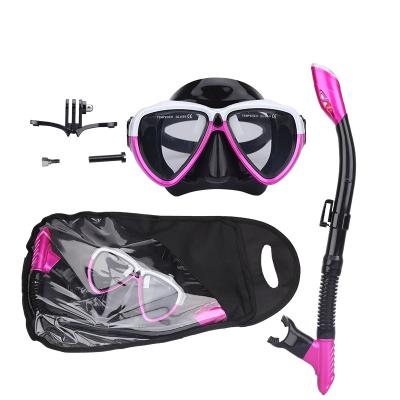 China Hot Selling Swimming Scuba Diving Equipment Set Mask Swimming Snorkel Diving Mask for sale