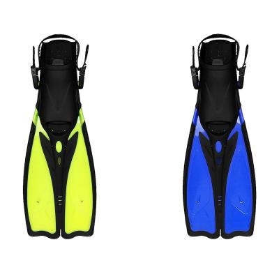 China Durable 2021 3 Adjustable Boot Diving Sizes Open Heel Spring Strap TPR PP Scuba Diving Fins for sale