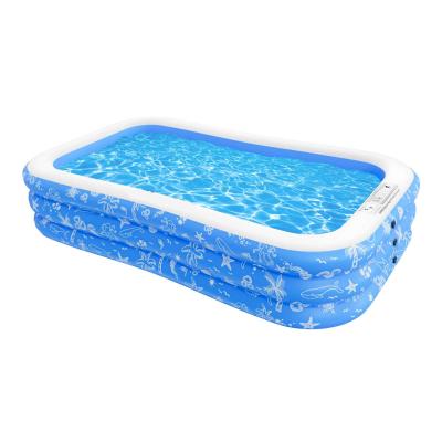 China PVC inflatable swimming pool for children and adults family oversized thickened inflatable swimming pool for children for sale