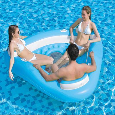 China 2021 New Outdoor Water Fun Outdoor Waterproof Water Pool Triangle Swimming Floating Sofa for sale