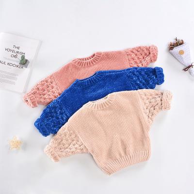 China Anti-pilling Long Sleeves Icing Thick Sweaters Chenille Fabric Anti Pilling Sweater Babies Warm Jumper for sale